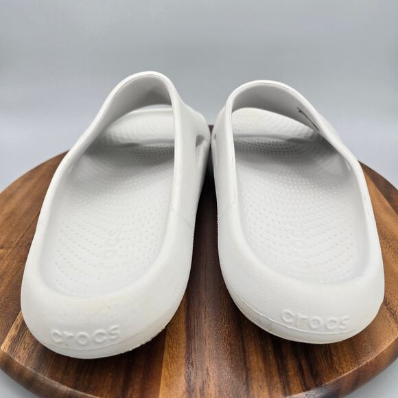 Crocs Mellow Recovery Sandals Mens 13 Light Gray Comfort Sport Slip On Slides